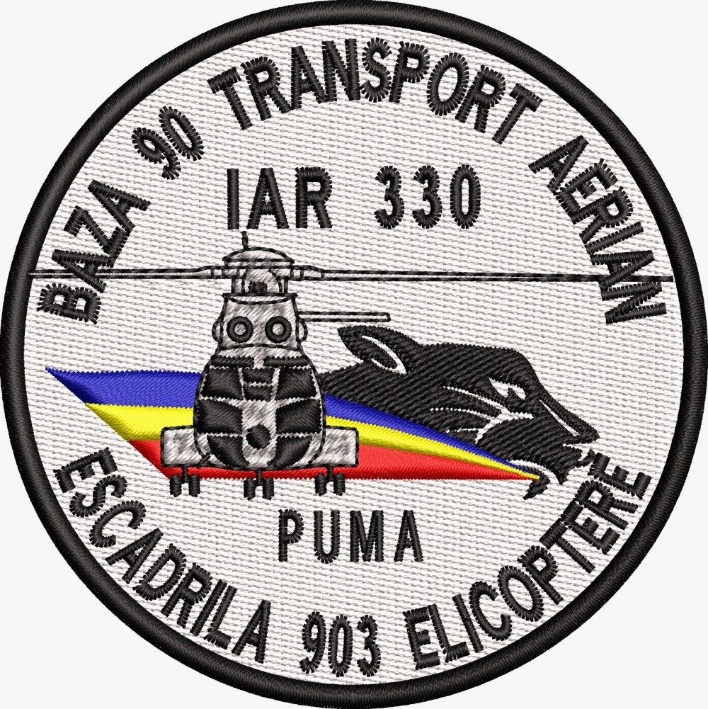 EMBLEMA BAZA 90 TRANSPORT AERIAN ESCADRILA 903 ELICOPTERE